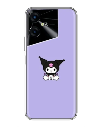 Чехол для TECNO POVA Neo 3 с картинкой «Kuromi — фиолетовый минимализм»