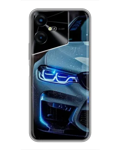 Чехол для TECNO POVA Neo 3 с картинкой «Взгляд BMW с синими фарами» Чехол для TECNO POVA Neo 3 с картинкой «Взгляд BMW с синими фарами»