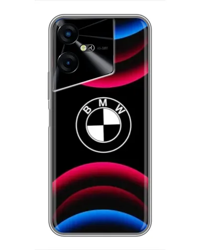 Чехол для TECNO POVA Neo 3 с картинкой «Логотип BMW и неоновые дуги» Чехол для TECNO POVA Neo 3 с картинкой «Логотип BMW и неоновые дуги»