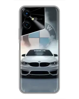 Чохол для TECNO POVA Neo 3 з картинкою «BMW в білому диму»