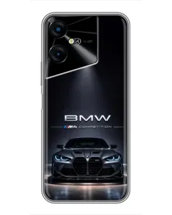 Чохол для TECNO POVA Neo 3 з картинкою «BMW крізь нічне місто»