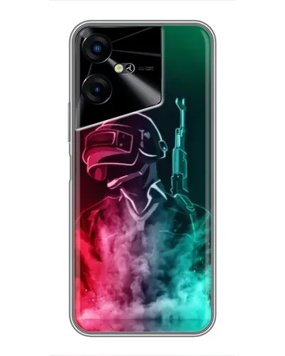 Чехол для TECNO POVA Neo 3 с картинкой «PUBG — огненный воин»