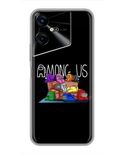 Чехол для TECNO POVA Neo 3 с картинкой «Логотип Among Us»