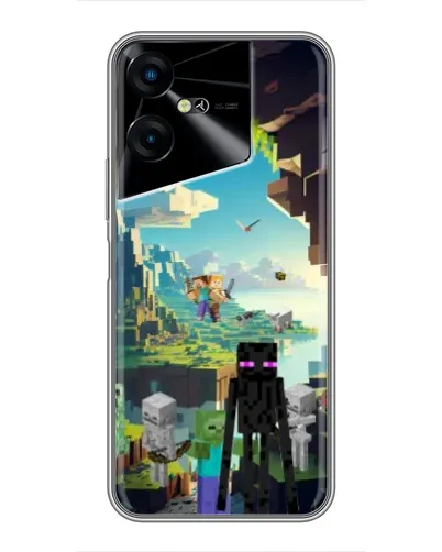 Чехол для TECNO POVA Neo 3 с картинкой «Эндермен в лесу» Чехол для TECNO POVA Neo 3 с картинкой «Эндермен в лесу»