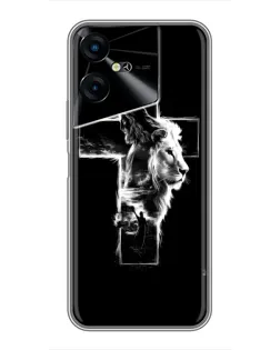 Чохол для TECNO POVA Neo 3 з картинкою «Сяючий хрест Jesus»