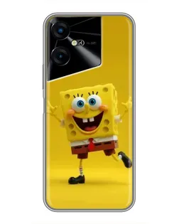 Чехол для TECNO POVA Neo 3 с картинкой «Позитивный Губка Боб»