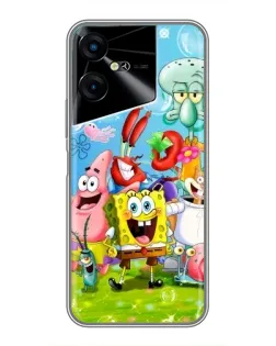 Чохол для TECNO POVA Neo 3 з картинкою «Губка Боб та друзі» Чохол для TECNO POVA Neo 3 з картинкою «Губка Боб та друзі»