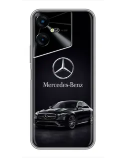 Чехол для TECNO POVA Neo 3 с картинкой «Mercedes — решетка радиатора»