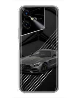 Чехол для TECNO POVA Neo 3 с картинкой «Mercedes AMG — графика»