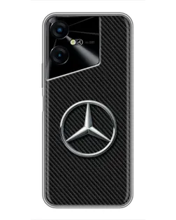 Чехол для TECNO POVA Neo 3 с картинкой «Карбоновый Mercedes стиль»