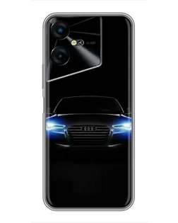 Чехол для TECNO POVA Neo 3 с картинкой «Audi в неоне»