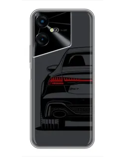 Чехол для TECNO POVA Neo 3 с картинкой «Задняя часть Audi — арт»