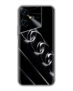 Чехол для TECNO POVA Neo 3 с картинкой «Audi — абстрактные кольца»