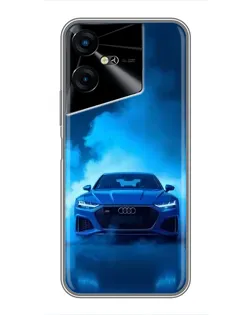 Чехол для TECNO POVA Neo 3 с картинкой «Audi — голубая энергия»