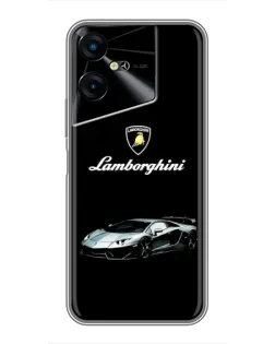 Чехол для TECNO POVA Neo 3 с картинкой «Логотип Lamborghini классика»