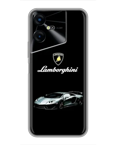 Чехол для TECNO POVA Neo 3 с картинкой «Логотип Lamborghini классика»