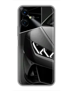 Чехол для TECNO POVA Neo 3 с картинкой «Lamborghini фары детализация»