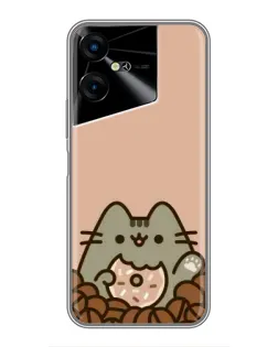 Чехол для TECNO POVA Neo 3 с картинкой «Кофейный Пушин»