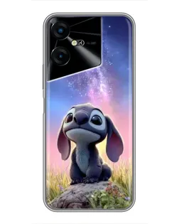 Чехол для TECNO POVA Neo 3 с картинкой «Стич на рассвете»