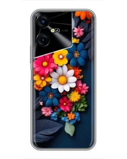 Чехол для TECNO POVA Neo 3 с картинкой «Цветочная феерия» Чехол для TECNO POVA Neo 3 с картинкой «Цветочная феерия»