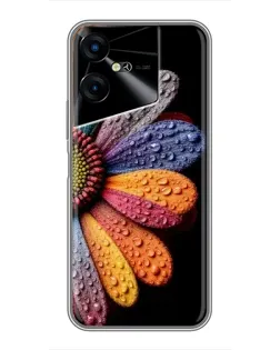 Чехол для TECNO POVA Neo 3 с картинкой «Радужный цветок» Чехол для TECNO POVA Neo 3 с картинкой «Радужный цветок»