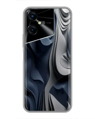 Чехол для TECNO POVA Neo 3 с картинкой «Объемные синие складки» Чехол для TECNO POVA Neo 3 с картинкой «Объемные синие складки»