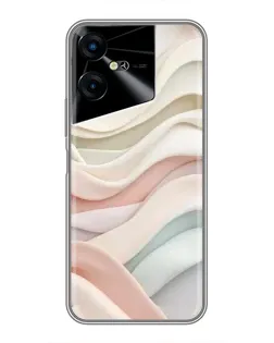 Чехол для TECNO POVA Neo 3 с картинкой «Пастельные нежные волны»