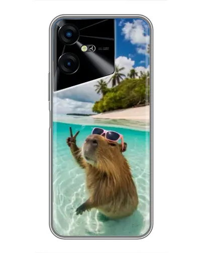 Чехол для TECNO POVA Neo 3 с картинкой «Капибара на море» Чехол для TECNO POVA Neo 3 с картинкой «Капибара на море»