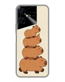 Чехол для TECNO POVA Neo 3 с картинкой «Башня из капибар»