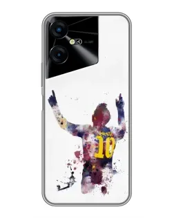 Чехол для TECNO POVA Neo 3 с картинкой «Акварельный Месси Барселона»