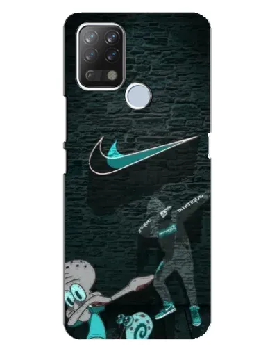 Чехол для TECNO Pova с картинкой «Спортивный арт Nike»