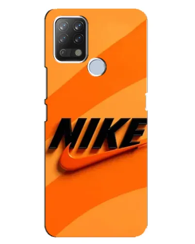 Чехол для TECNO Pova с картинкой «Оранжевый драйв Nike»