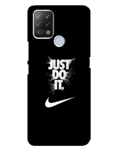 Чехол для TECNO Pova с картинкой «Текстовый принт Nike»