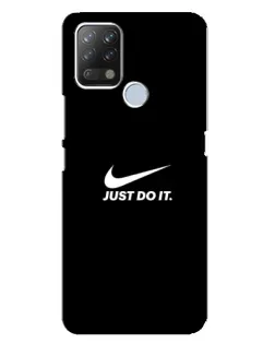 Чехол для TECNO Pova с картинкой «Минимализм от Nike»