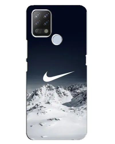 Чехол для TECNO Pova с картинкой «Nike — зимние горы»