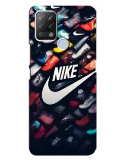 Чехол для TECNO Pova с картинкой «Коллекция кроссовок Nike»