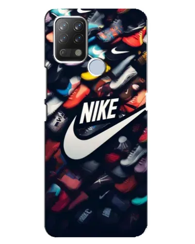 Чехол для TECNO Pova с картинкой «Коллекция кроссовок Nike»
