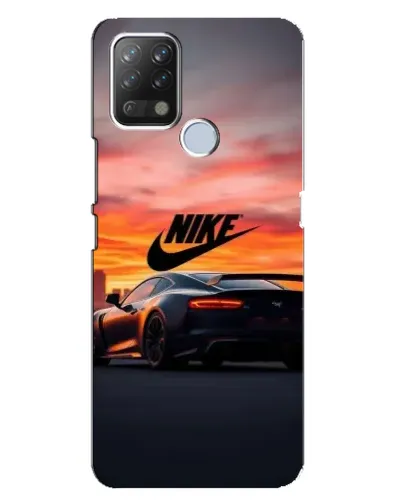 Чехол для TECNO Pova с картинкой «Nike и суперкар»