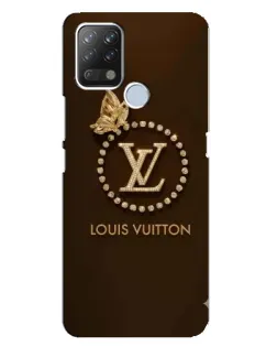 Чехол для TECNO Pova с картинкой «LV — золотая печать»