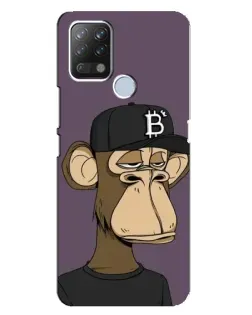 Чехол для TECNO Pova с картинкой «Bored Ape в кепке»