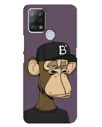 Чехол для TECNO Pova с картинкой «Bored Ape в кепке»