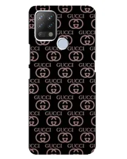 Чехол для TECNO Pova с картинкой «Классическая монограмма Gucci»