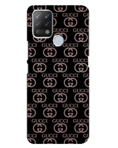 Чехол для TECNO Pova с картинкой «Классическая монограмма Gucci»