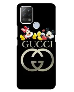 Чехол для TECNO Pova с картинкой «Gucci — герои Disney»