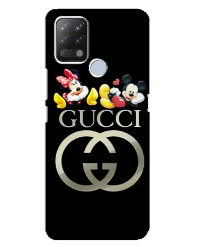 Чехол для TECNO Pova с картинкой «Gucci — герои Disney»