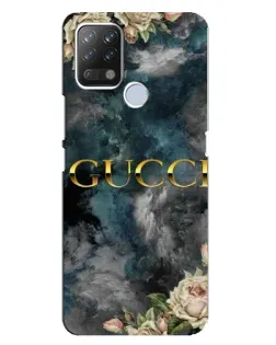 Чехол для TECNO Pova с картинкой «Абстрактные цветы Gucci»