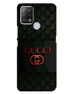 Чехол для TECNO Pova с картинкой «Gucci — стеганый черный»