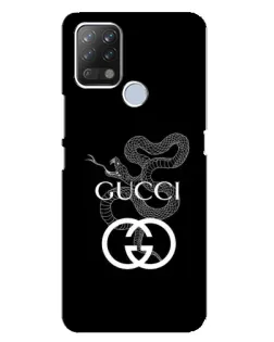 Чехол для TECNO Pova с картинкой «Gucci — серебряная змея»