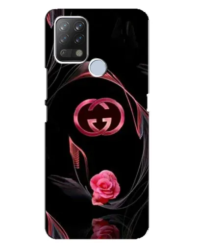 Чехол для TECNO Pova с картинкой «Gucci — неоновая роза»