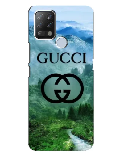Чехол для TECNO Pova с картинкой «Gucci — горный пейзаж»